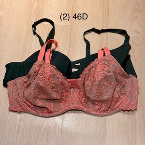 Set of 2 Savage x Fenty bras, 46D